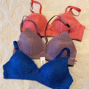 Lace Intimates Set - Blue, Pink, Purple